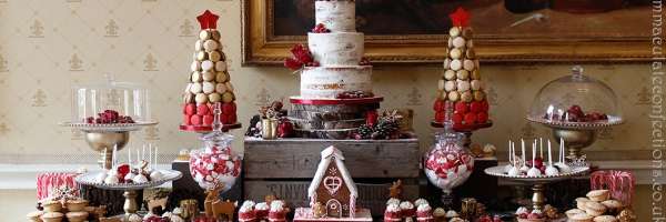 Dessert-Table-Christmas and wedding cake