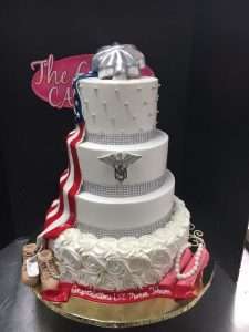 Military wedding cake