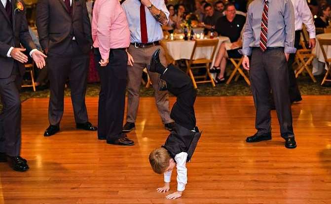 Are you ready to have an energetic ring bearer at the reception?