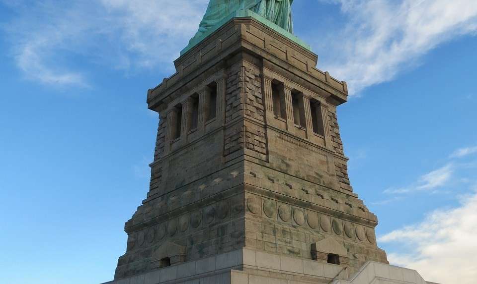 Lady Liberty pedestal