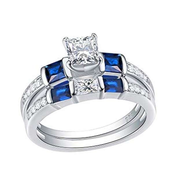 Sapphire in a wedding ring means marital happiness