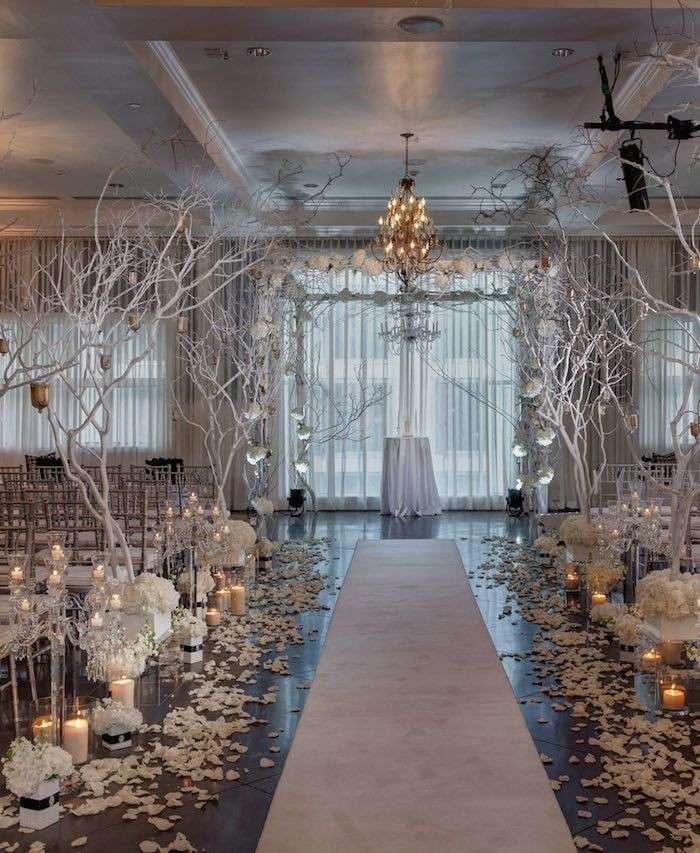 Elegant ceremony decor idea