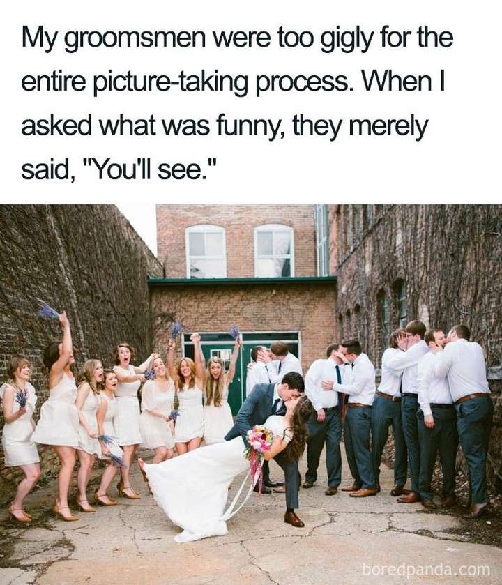 wedding meme - photo bombing