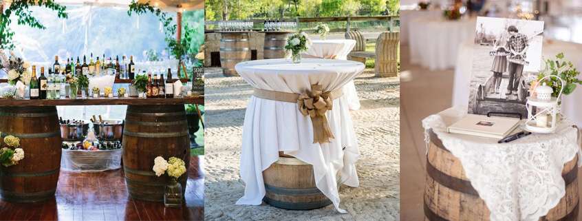 DIY wine-barrels-wedding-decor