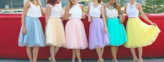 colorful bridesmaid dress